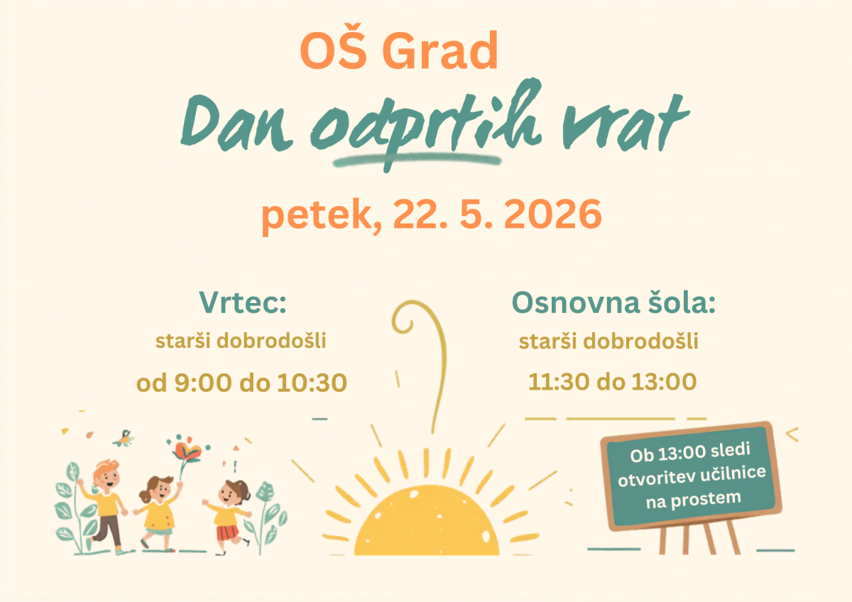 Vabilo - OŠ GRAD DAN ODRTIH VRAT